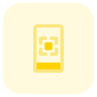 Barcode scanner for digital boarding pass scan icon