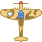 avion de chasse de la seconde guerre mondiale icon