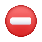 emoji-interdiction d'entrée icon
