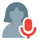 Audio played by single user on a chat messenger icon