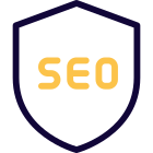 Secured search engine optimization with firewall patch icon