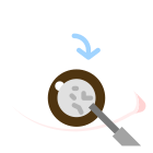 äußerer Katarakt-Auge-Ddara-Flach-Ddara icon