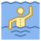 Плавание, вид сзади icon
