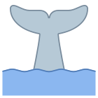 Schwanzflosse eines Wals icon