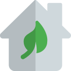 Smart home modern Eco services isolated on a white background icon