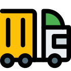 Big transportation truck with large trailer capacity icon