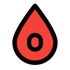 Donating the O group blood to the patients icon