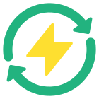 Segno del triangolo energetico icon