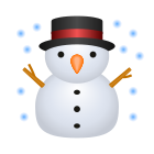 emoji-muñeco de nieve icon