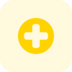 Hospital cross sign isolated on a white background icon