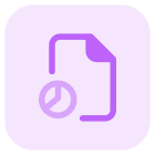 Commerce stream exam for pie chart layout analysis icon