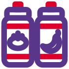 Sauce bottle for the tomato and chili icon