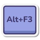 Alt-plus-F3-Taste icon