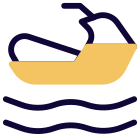 Jet Ski for the beach and water sports game icon