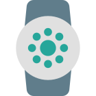 Round shape linus based operation system smartwatch apps icon