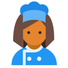 Женщина-повар тип кожи 4 icon