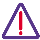 Triangular signboard with exclamation mark signal warning icon