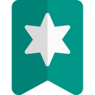 Medium rank homeguard of strip and star uniform badge icon