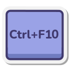 Ctrl 加 F10 键 icon