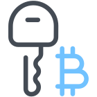 Bitcoin-Schlüssel icon