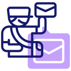 external-postman-postal-service-inipagistudio-lineal-color-inipagistudio icon