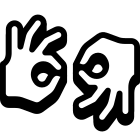 Interpretação em linguagem de sinais icon