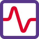 Transverse wave graph uncertainty performance statistics report icon