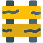 衝突を避けるための外部交通木製障壁とその他のメンテナンス作業交通影タルリビボ icon
