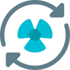 Restart machine part of a nuclear power station icon