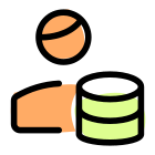 Data storage by a user for the company icon