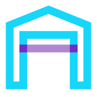 Garage ouvert icon