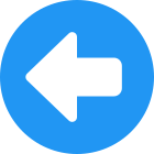 Previous navigation button two left side isolated on a white background icon