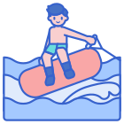 внешний-серфер-водные виды спорта-флатиконы-линейный-цвет-плоские-значки-5 icon