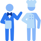 Waiter and Chef icon
