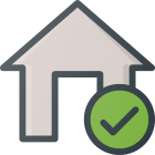 Checked House icon