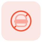No fast food allowed in a kid’s section store icon