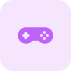 Simple game controller with buttons for actions icon