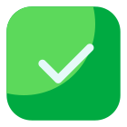 Cuadro de verificación relleno icon