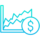 Gráfico de linha icon