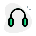 Standard quality headphones for gaming experience device icon