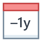 Minus 1 Jahr icon