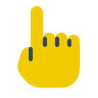 1 本の指 icon