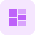 externer-quadratischer-block-aufgeteilt-in-mehrere-teile-gitter-tritone-tal-revivo icon