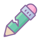 Crayon cassé icon