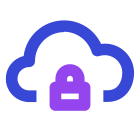 Cloud lock icon