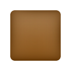 emoji quadrado marrom icon