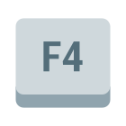 tecla f4 icon