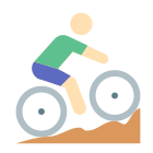 ciclismo-bicicleta-de-montaña-piel-tipo-1 icon