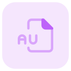 The Au file format is a simple audio file format introduced by Sun Microsystems icon