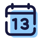 Calendar 13 icon